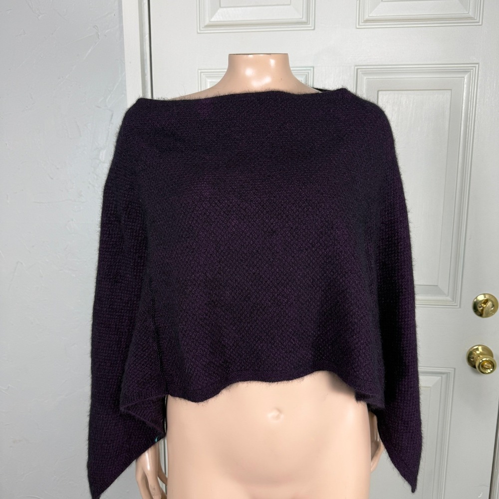 Southern Light Poncho Women's Sweater One size Merino Wool Silk Possum Fur C4-5